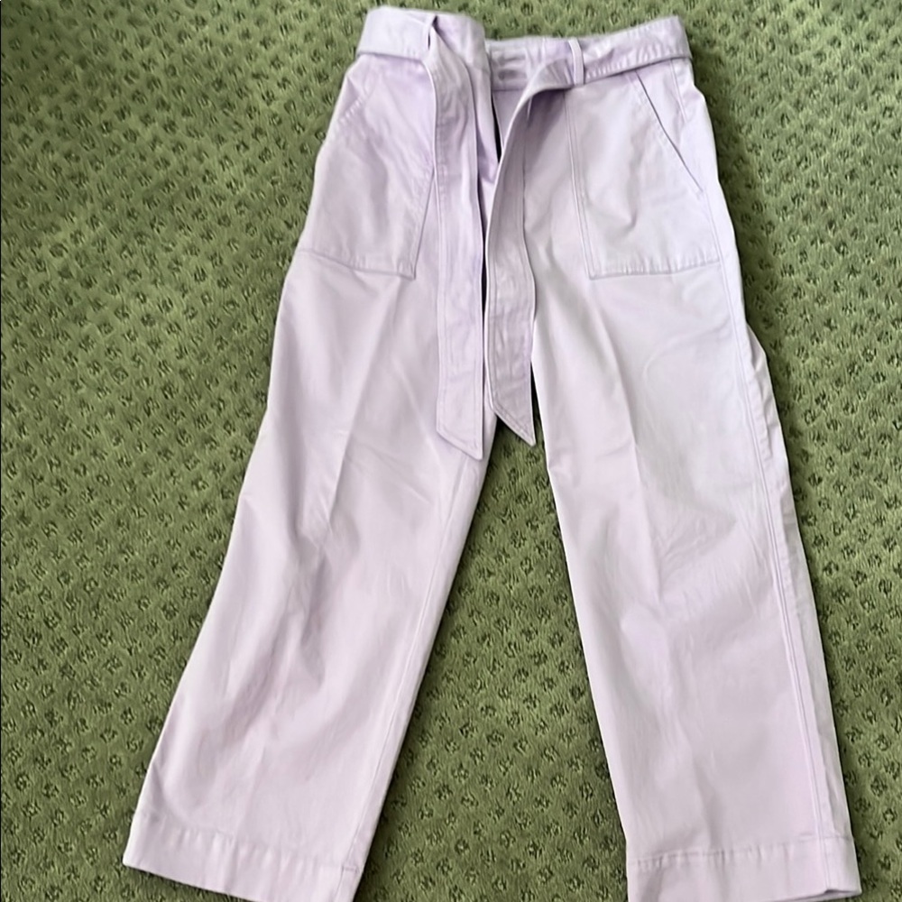 LOFT Lilac Trousers with Belt